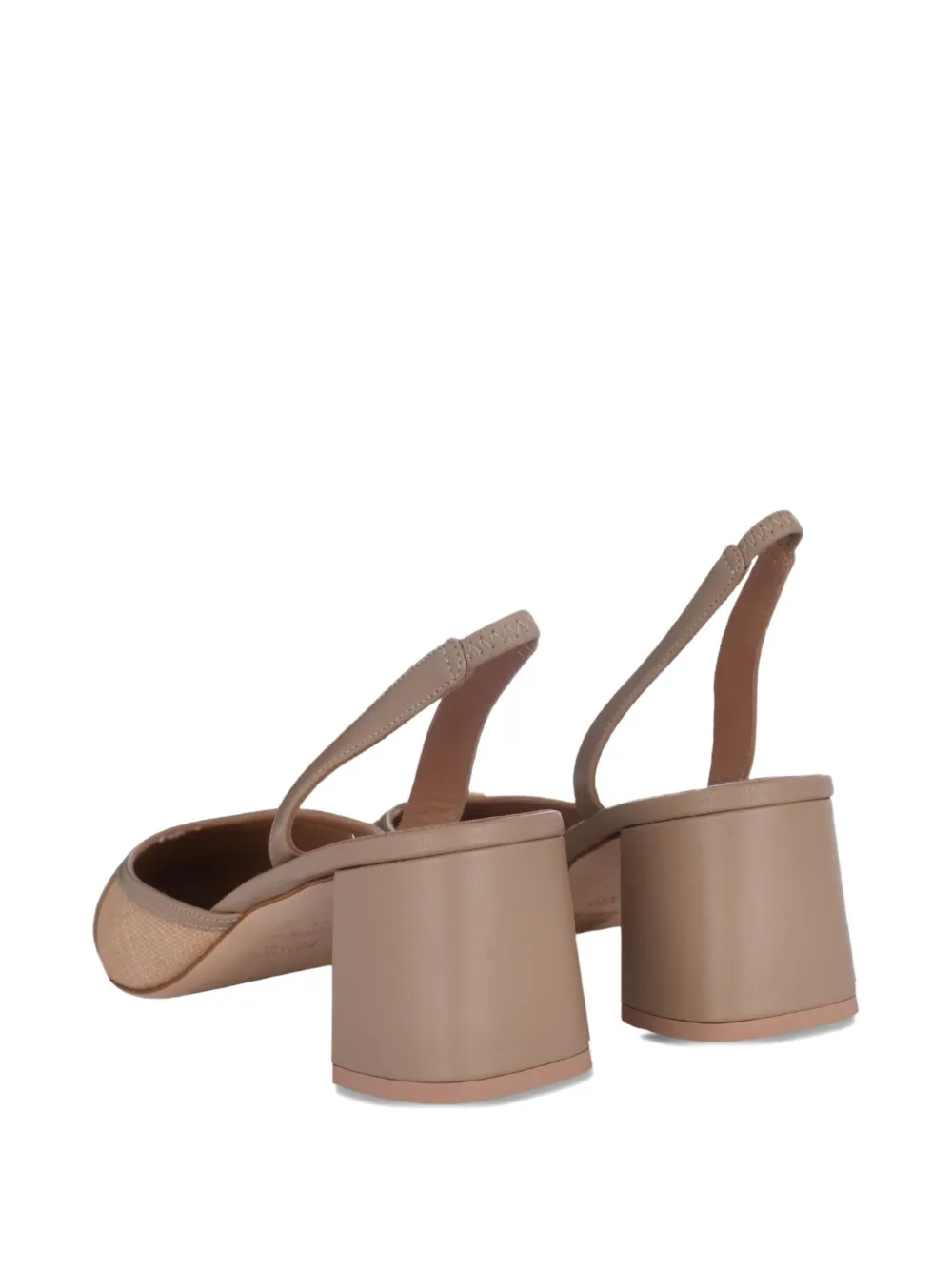 Malone Souliers Misha point-toe slingback pumps Beige