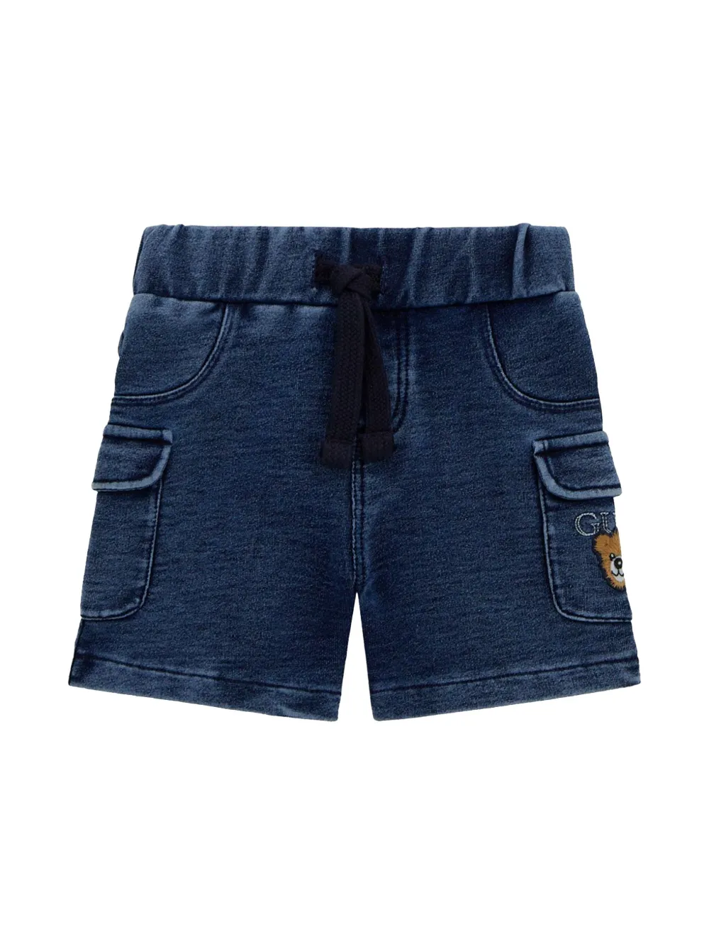 guess kids Shorts met logoprint Blauw