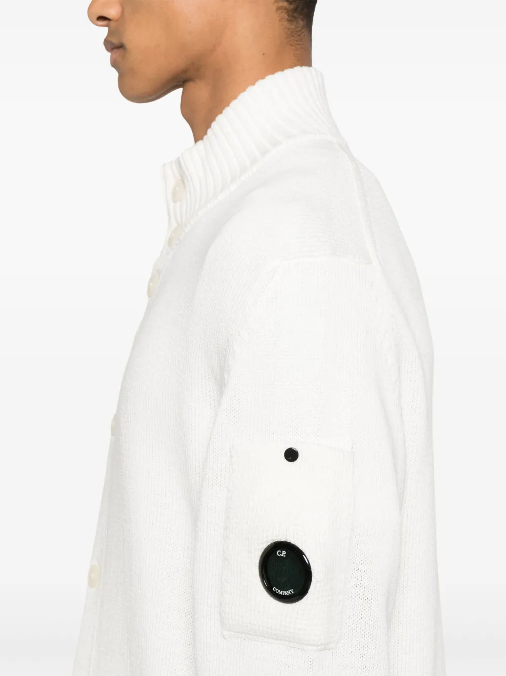 C.P. Company Vest met Lens-detail Wit