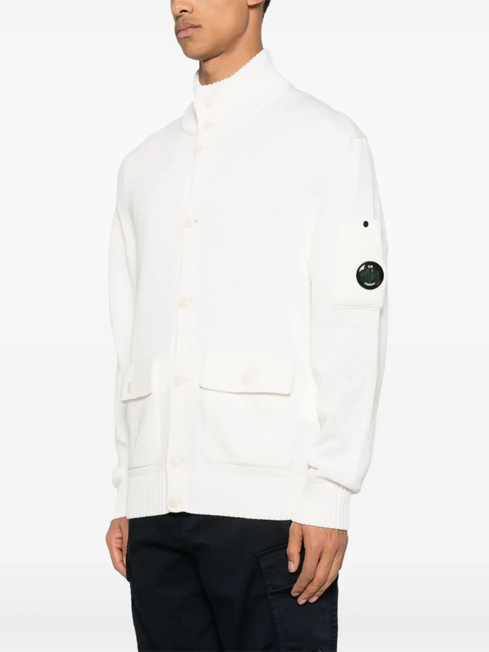 C.P. Company Vest met Lens-detail Wit