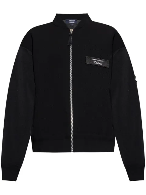 Comme des Garçons Homme logo-patch bomber jacket