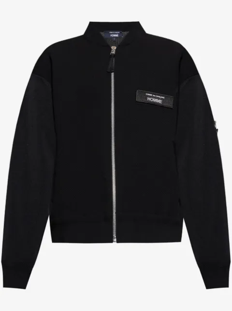 Comme des Garçons Homme logo-patch bomber jacket