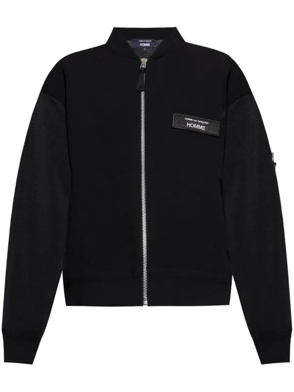 COMME des GARÇONS HOMME ウールボンバージャケット(M) Comme Des Garçons Homme ボンバージャケット | ブラック | FARFETCH JP
