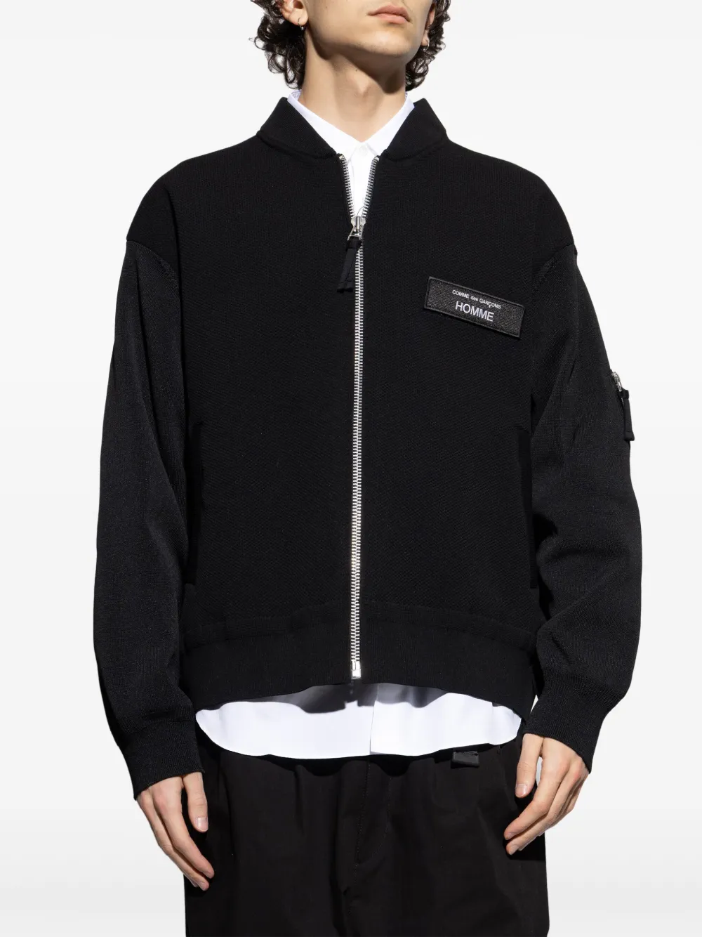 Comme des Garçons Homme Bomber con applicazione | Giacche | Image 3
