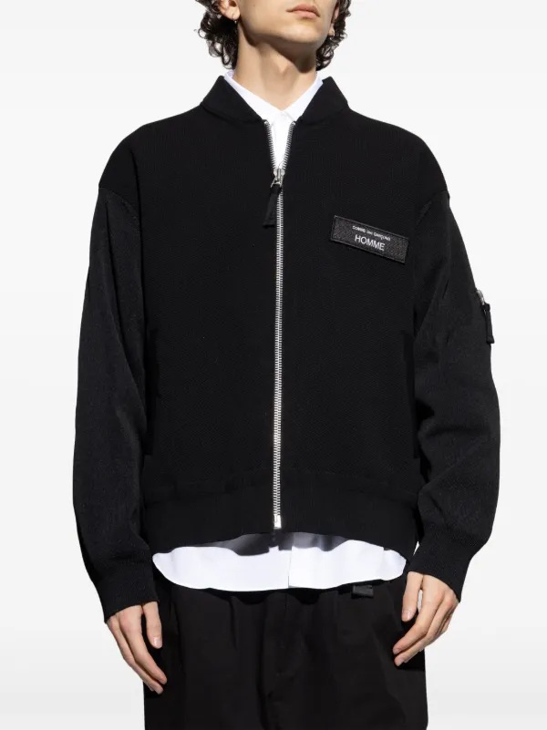 Comme Des Garçons Homme ボンバージャケット | ブラック | FARFETCH JP