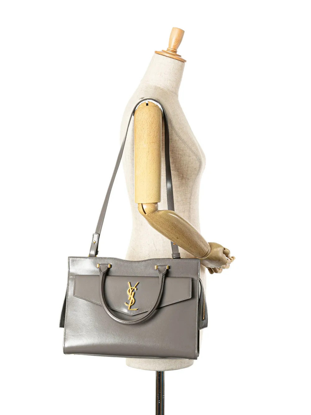 Saint Laurent Pre-Owned 2019 Medium Leather Monogram Uptown satchel | Pre-Owned | Image 2