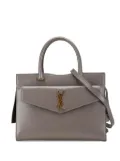 Saint Laurent Pre-Owned 2019 Medium Leather Monogram Uptown satchel - Grey