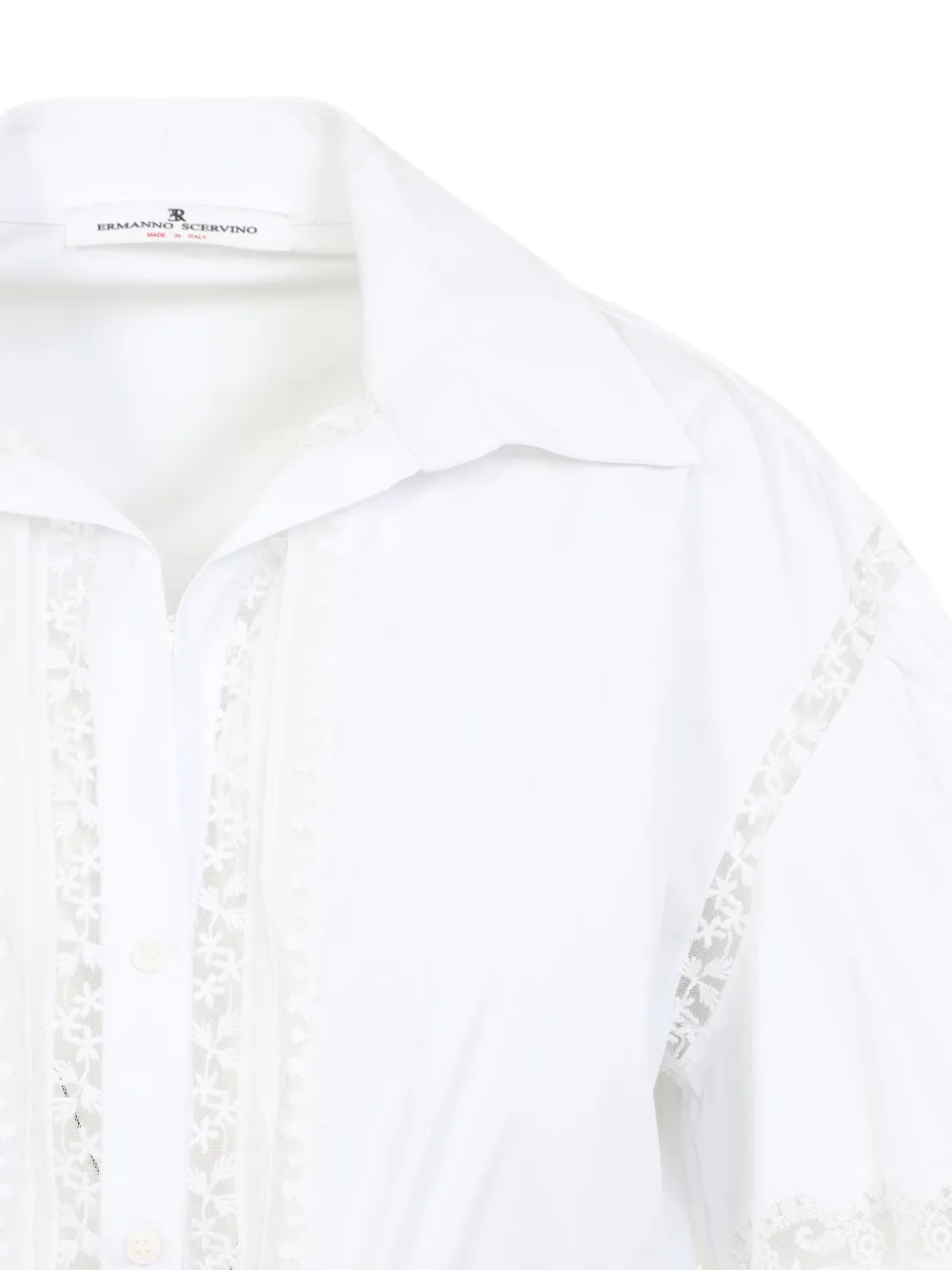 Ermanno Scervino Blouse met kant Wit