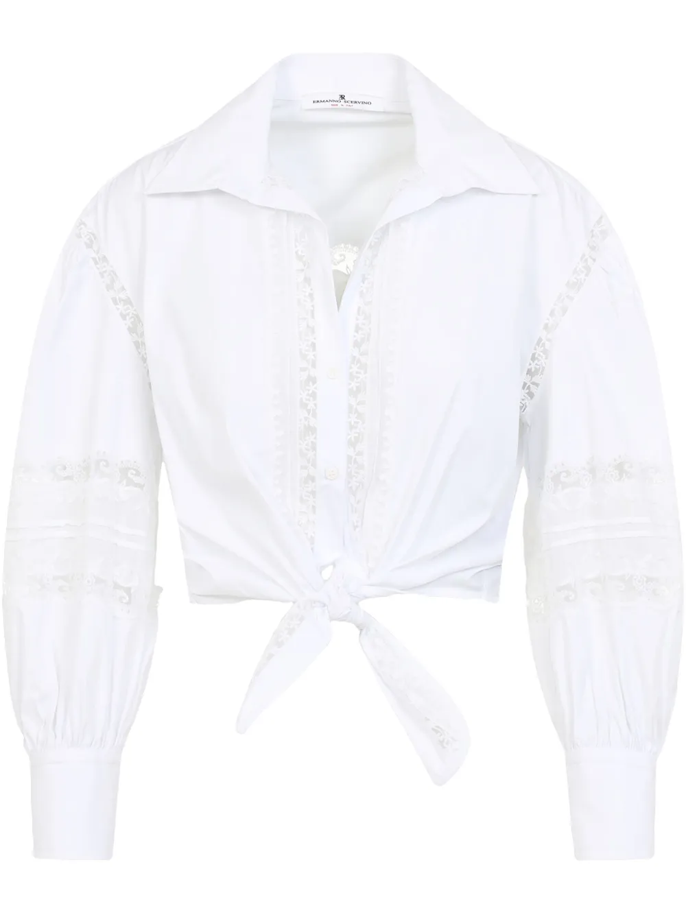 Ermanno Scervino Blouse met kant Wit