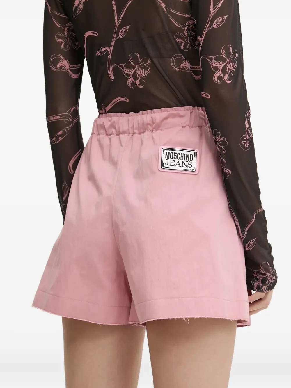 MOSCHINO JEANS Shorts met trekkoordtaille Roze