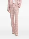 MOSCHINO JEANS gingham check pants - Red
