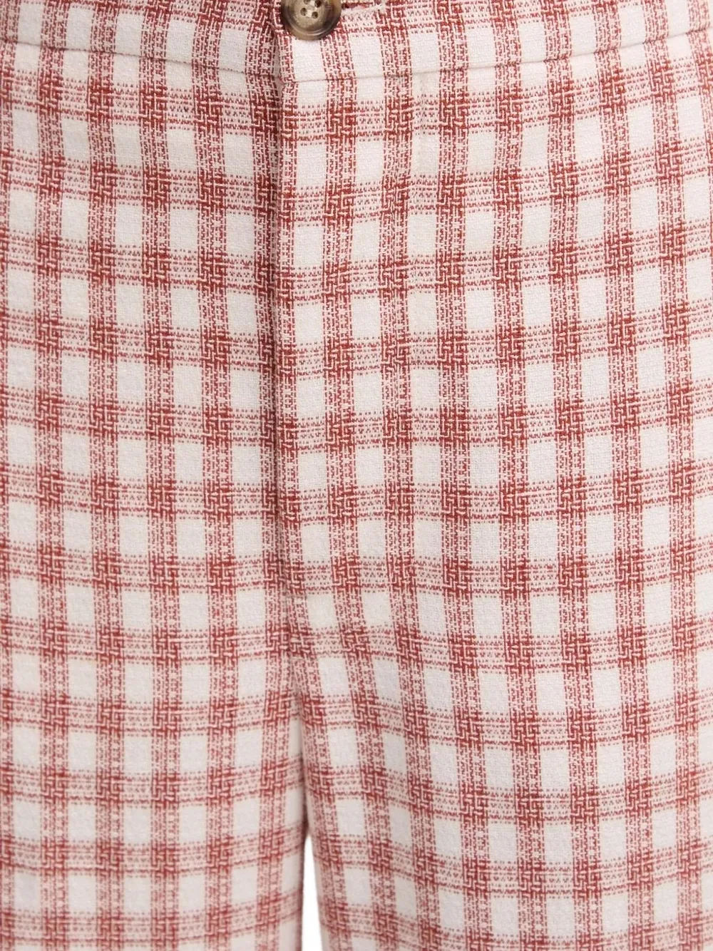 MOSCHINO JEANS Broek met gingham ruit Rood