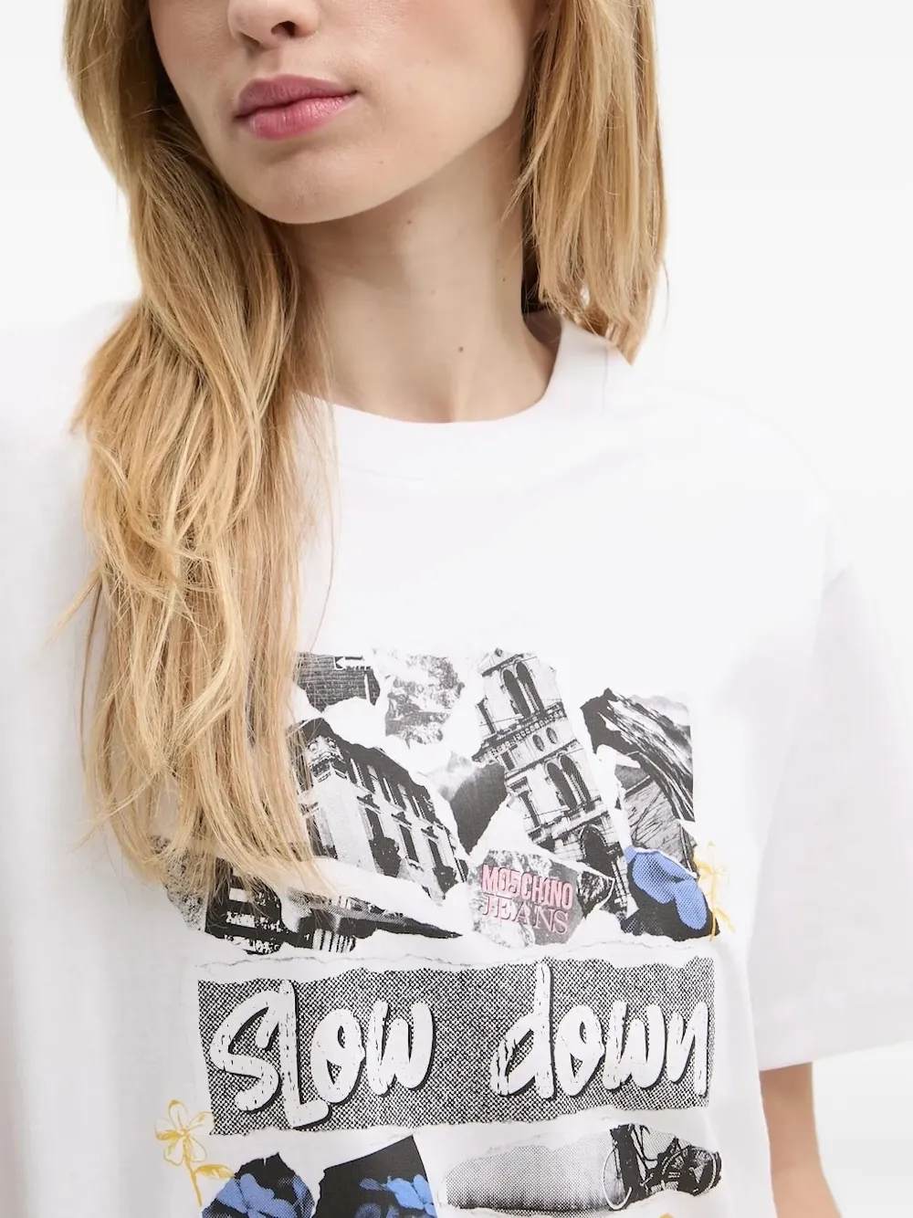 Moschino Graphic-print T-shirt In White