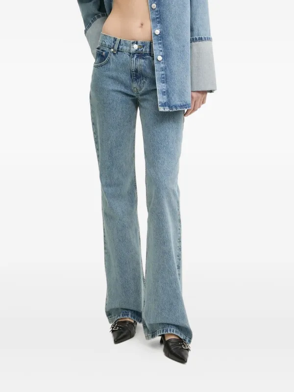 MOSCHINO JEANS ハイウエスト フレアジーンズ | ブルー | FARFETCH JP