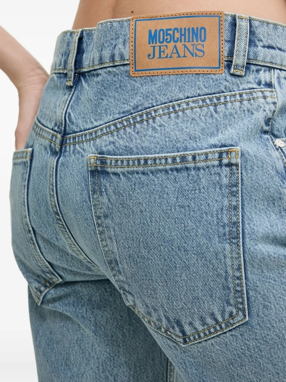 MOSCHINO JEANS High waist jeans Blauw