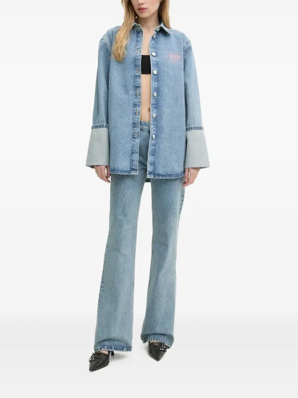 MOSCHINO JEANS ハイウエスト フレアジーンズ | ブルー | FARFETCH JP