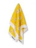 Moschino floral-print silk scarf - Yellow