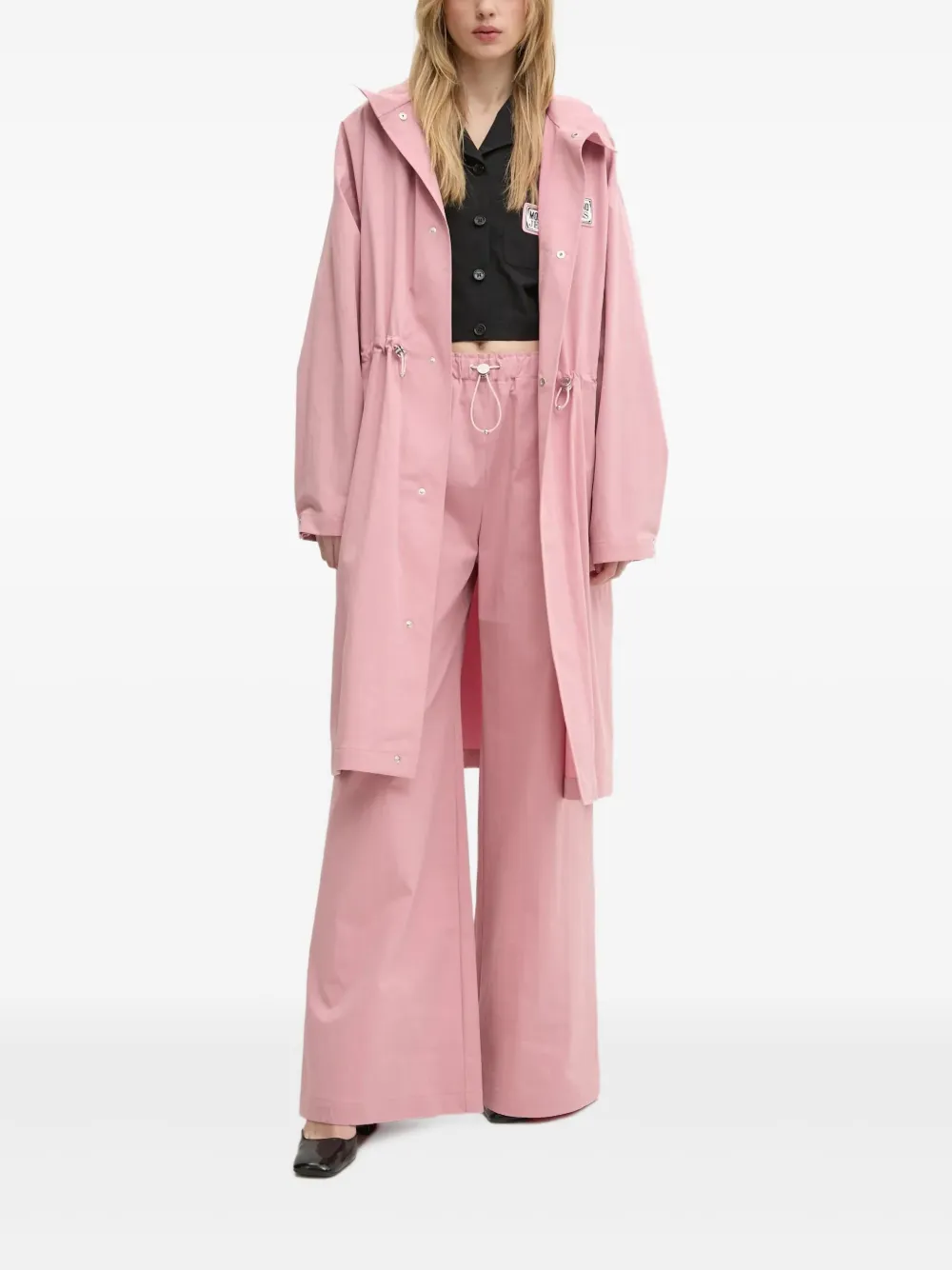 MOSCHINO JEANS blouse met logopatch Zwart