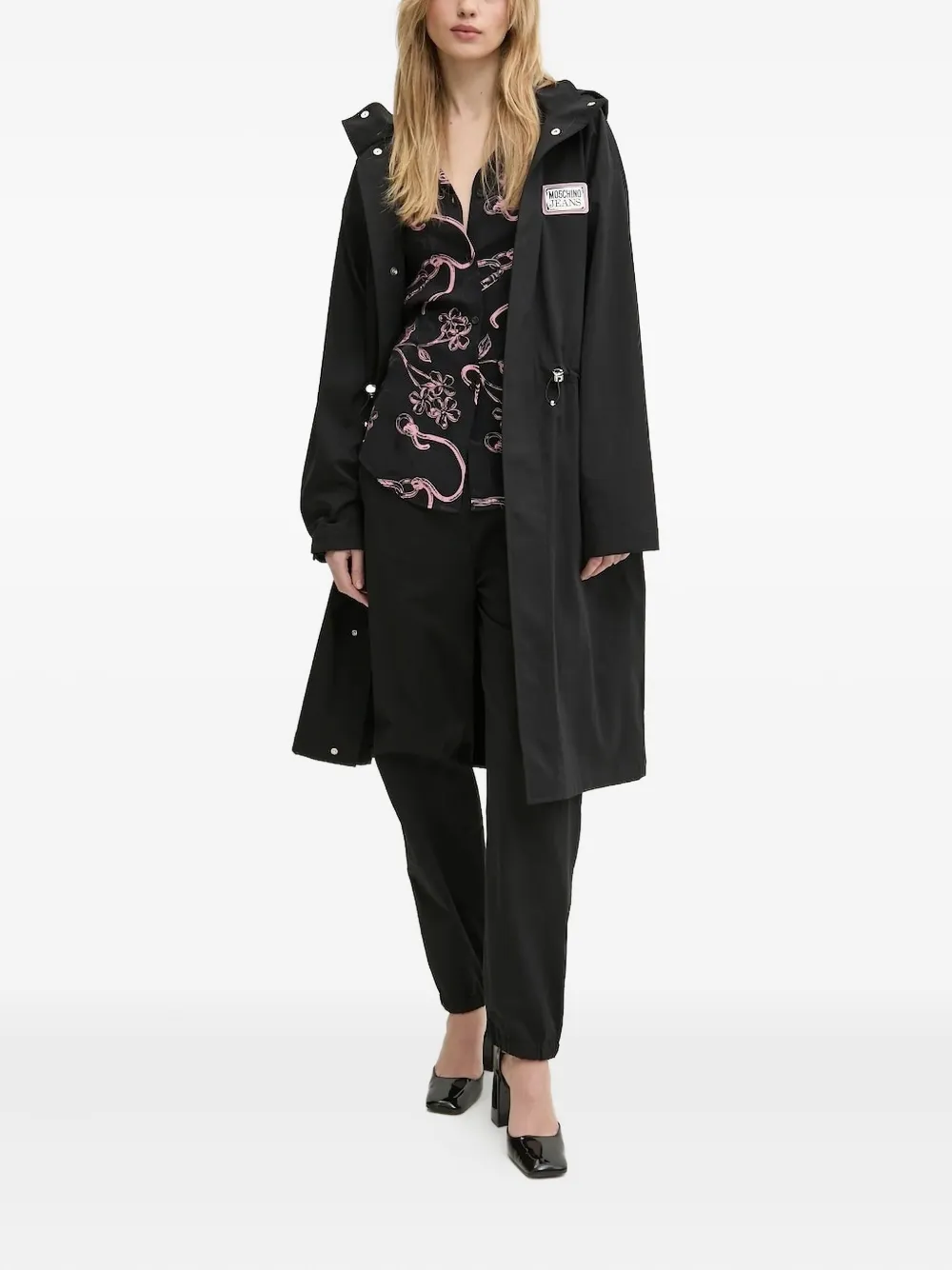 MOSCHINO JEANS Blouse met bloemenprint Zwart