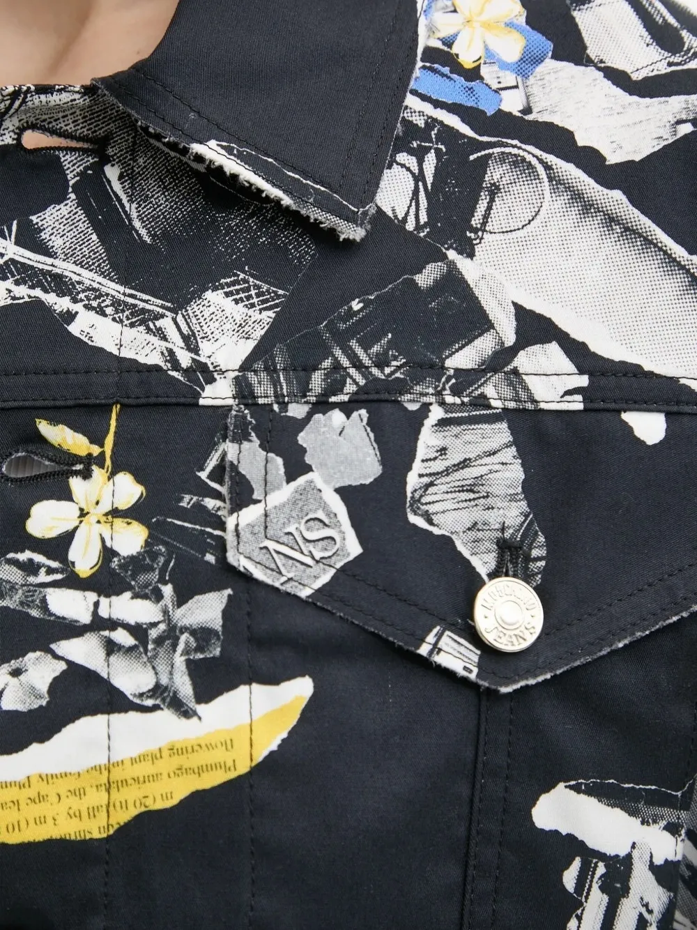 Moschino Cropped Jacket In Multi