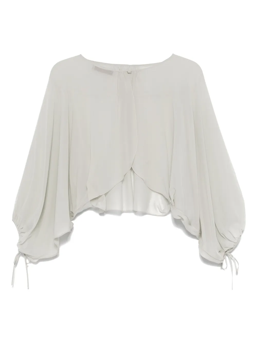 D.Exterior georgette blouse - Groen