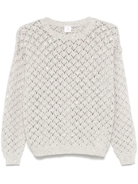 Eleventy sequin-detailed sweater