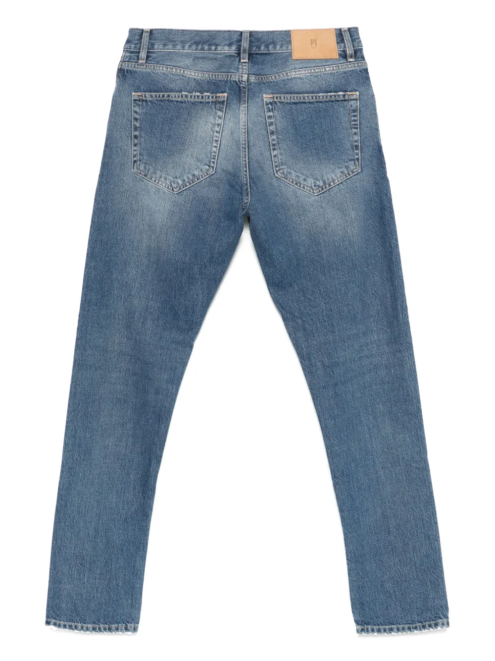 PT Torino Jeans met toelopende pijpen - Blauw