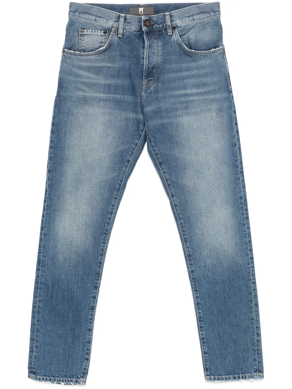tapered-leg jeans