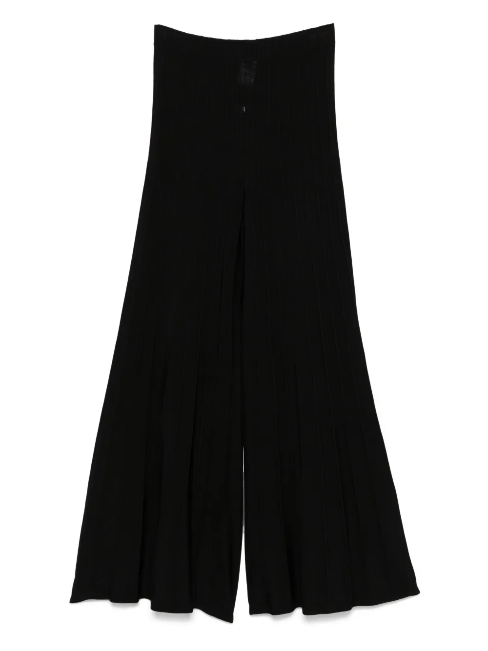 D.Exterior ribbed trousers - Zwart