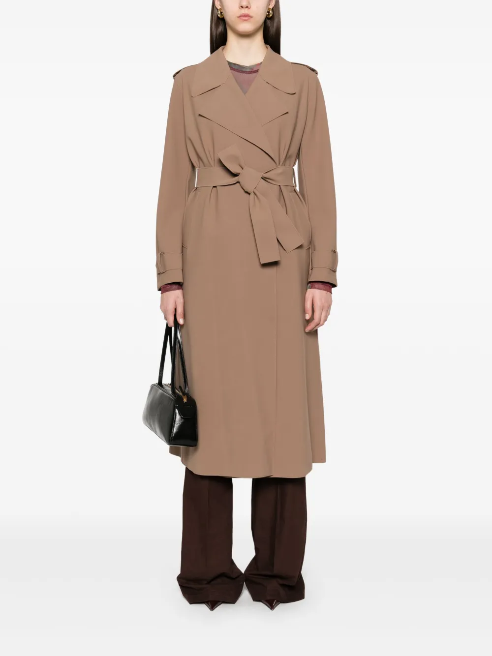 Harris Wharf London Trenchcoat - Bruin