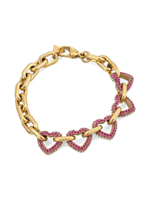 GUESS USA heart-shaped crystal-embellished bracelet