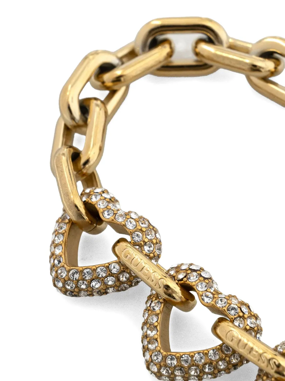 GUESS USA Hartvormige schakelarmband - Goud