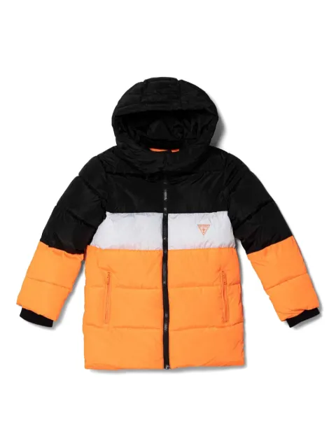 guess kids chamarra capitonada con logo