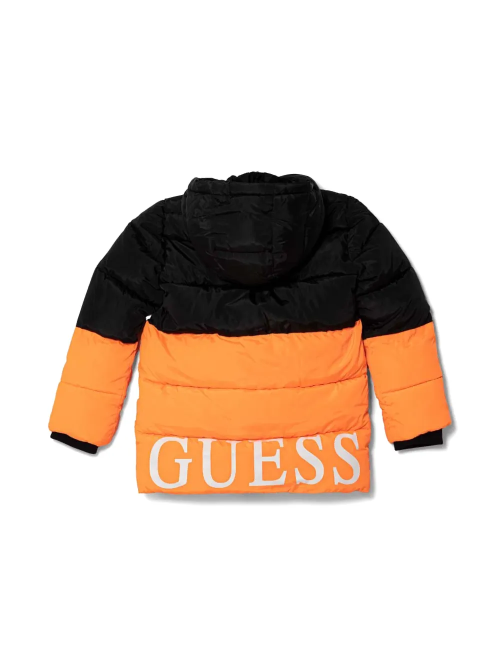 guess kids logo puffer jacket - Oranje