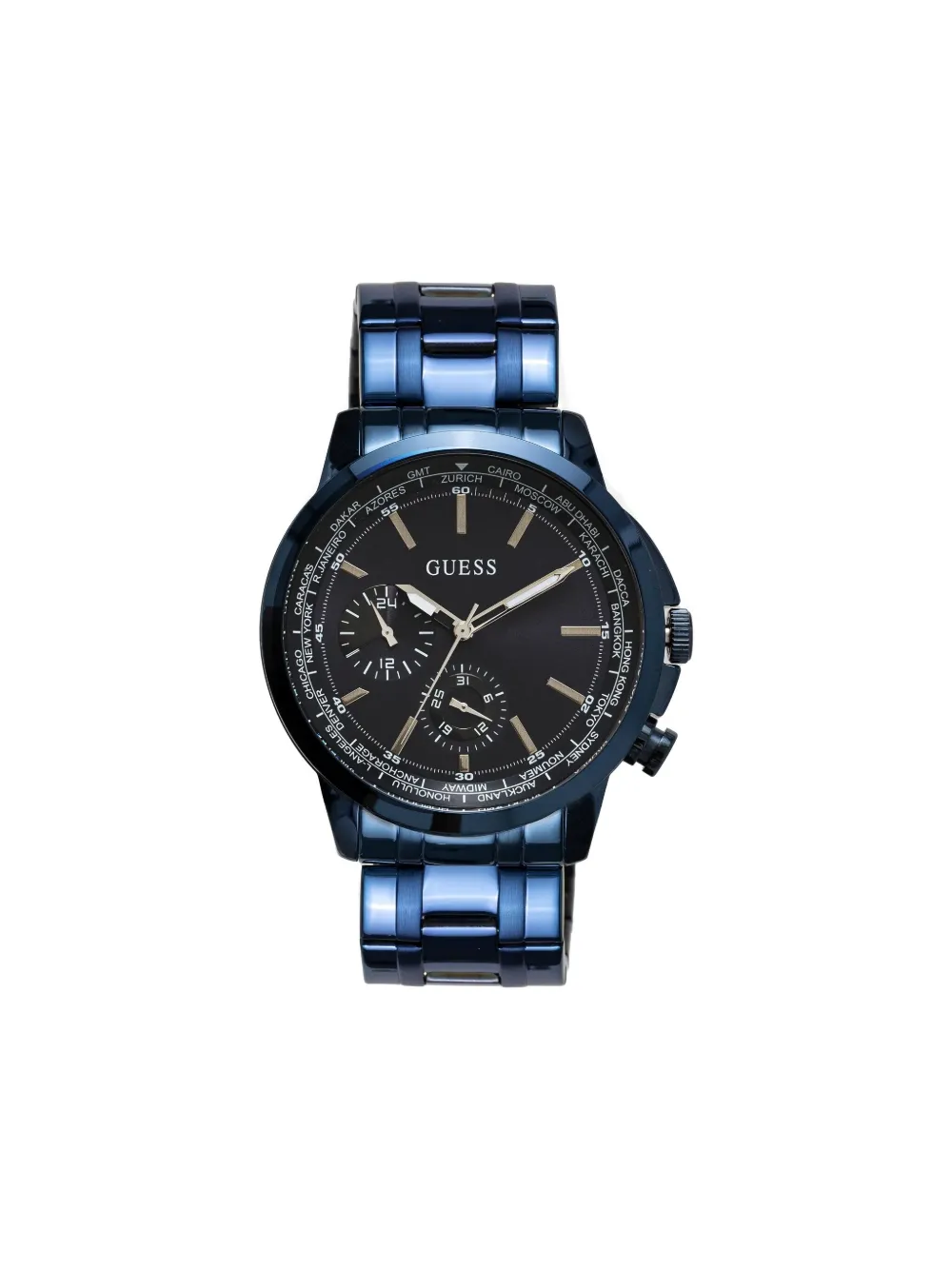 GUESS USA stainless steel 44mm | Blue | Image 1