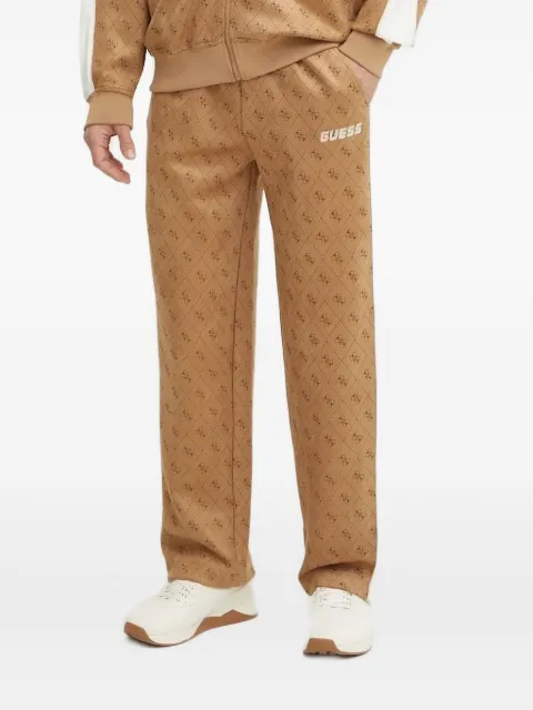 GUESS USA 4G-pattern side-stripe track pants