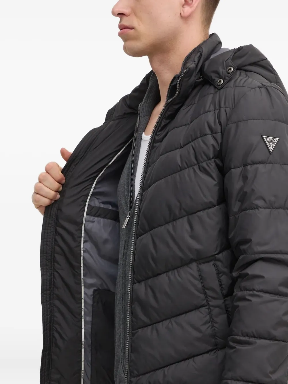 GUESS USA Gevoerd jack met capuchon Blauw