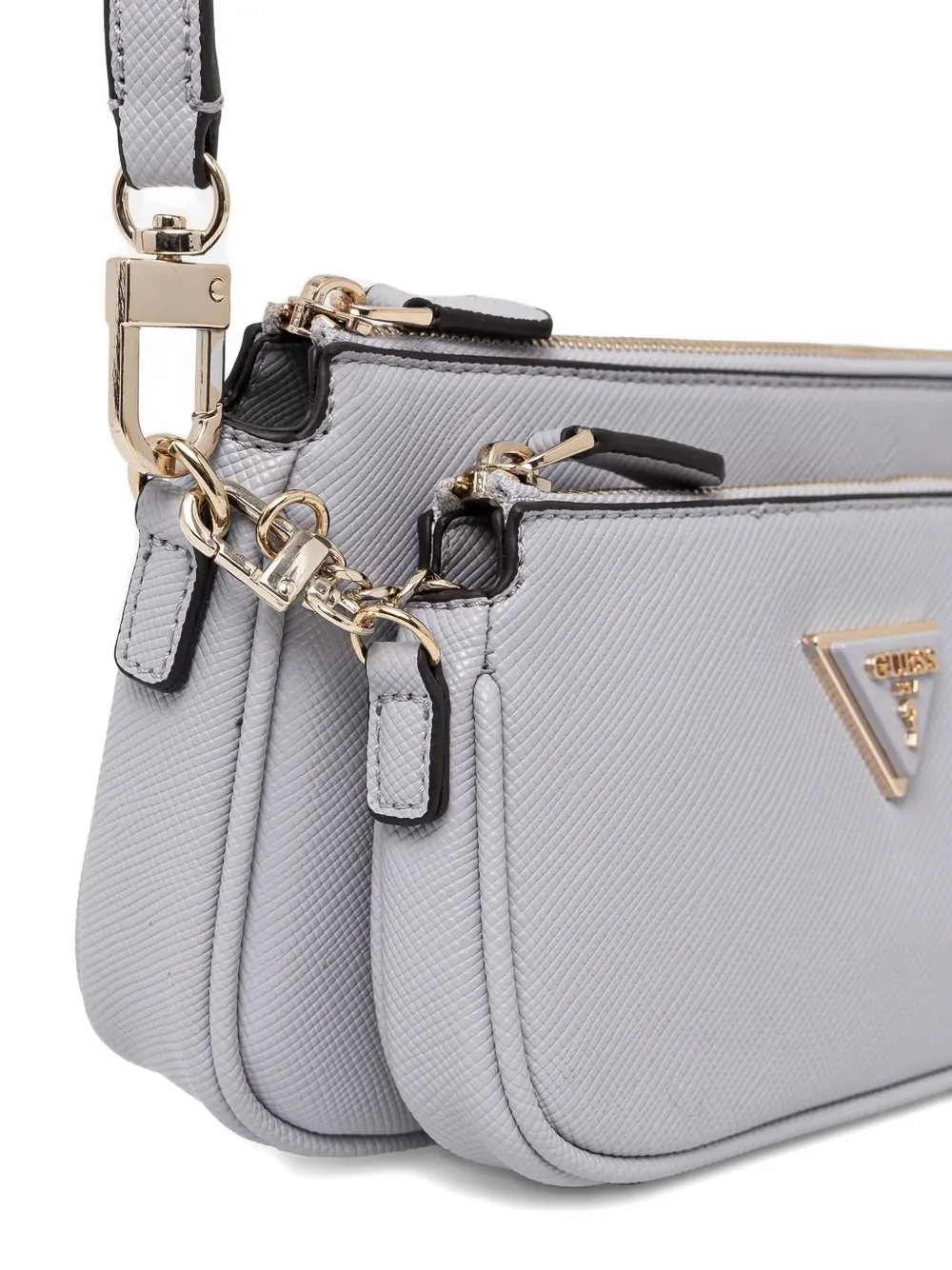 GUESS USA Noelle crossbodytas met logodetail Grijs