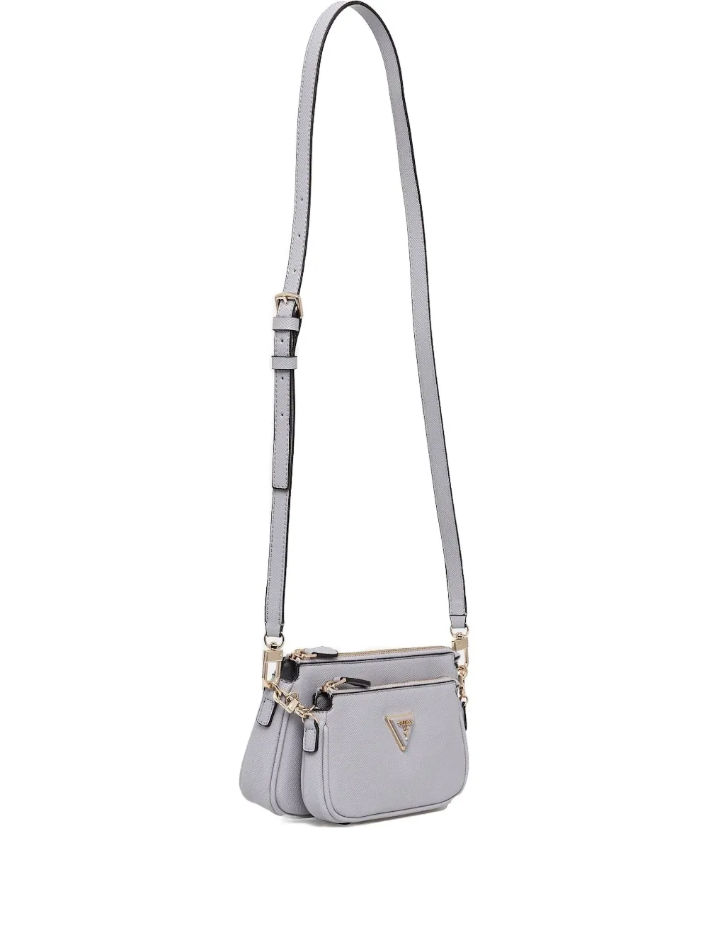 GUESS USA Noelle crossbodytas met logodetail Grijs