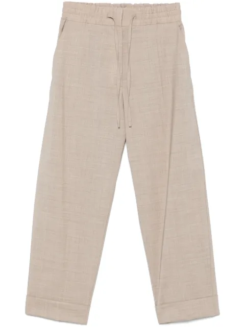 P.A.R.O.S.H. pressed-crease trousers