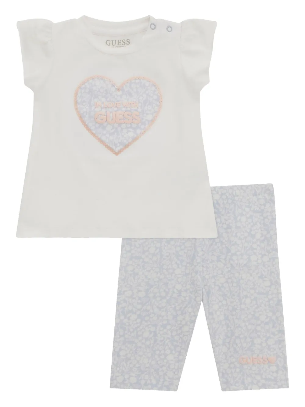 guess kids Conjunto com calça com logo | Branco | Image 1
