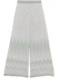 D.Exterior chevron-knit trousers - Green