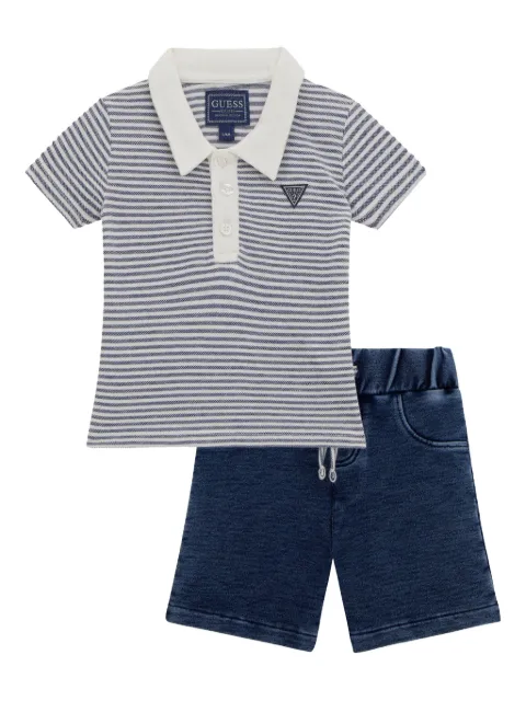 guess kids set de shorts y playera con volantes