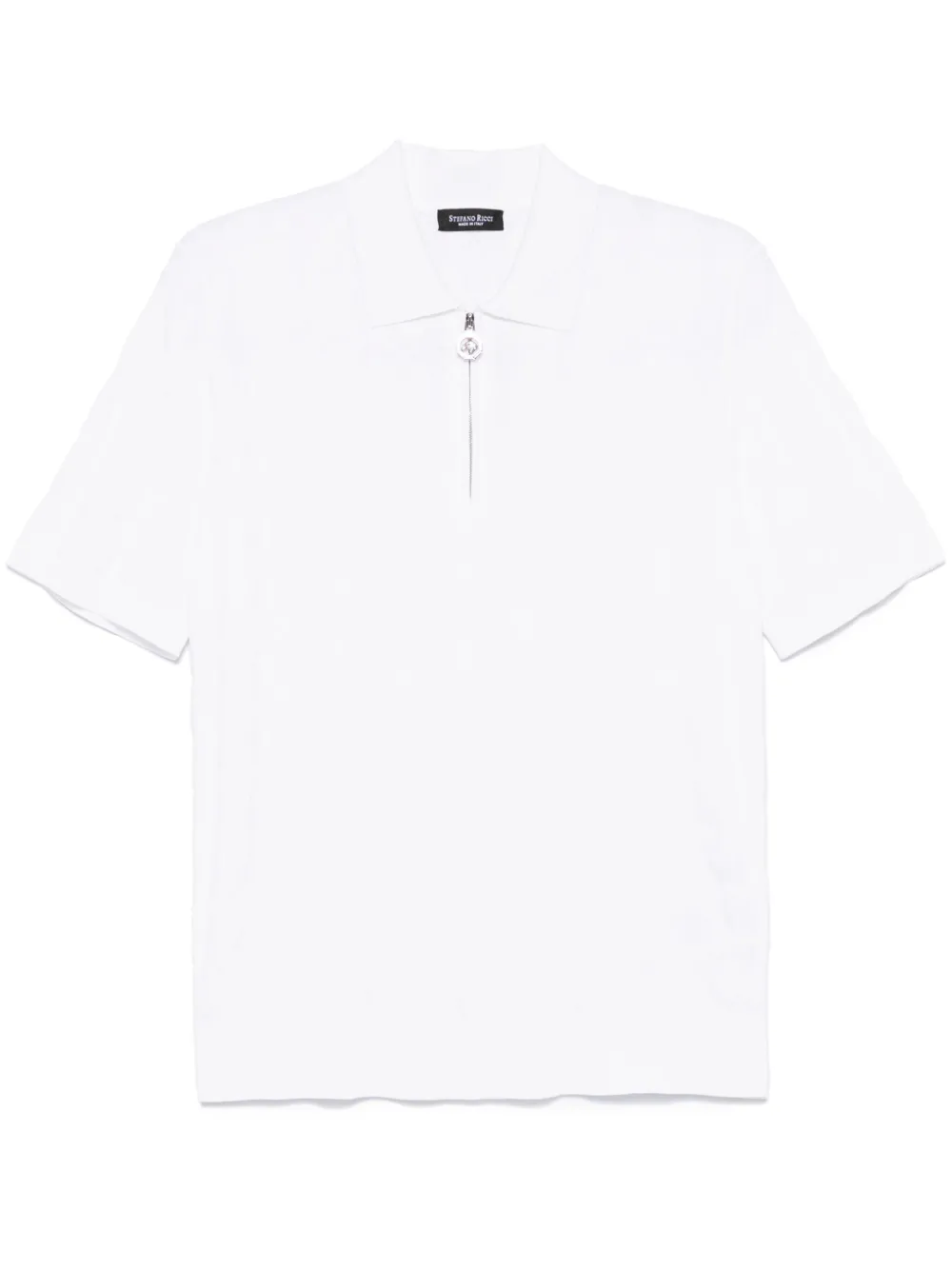Stefano Ricci jacquard polo shirt | White | Image 1