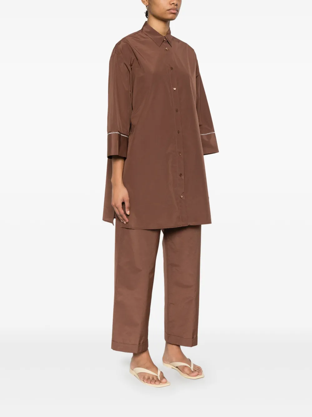PESERICO BEAD-DETAIL SHIRT
