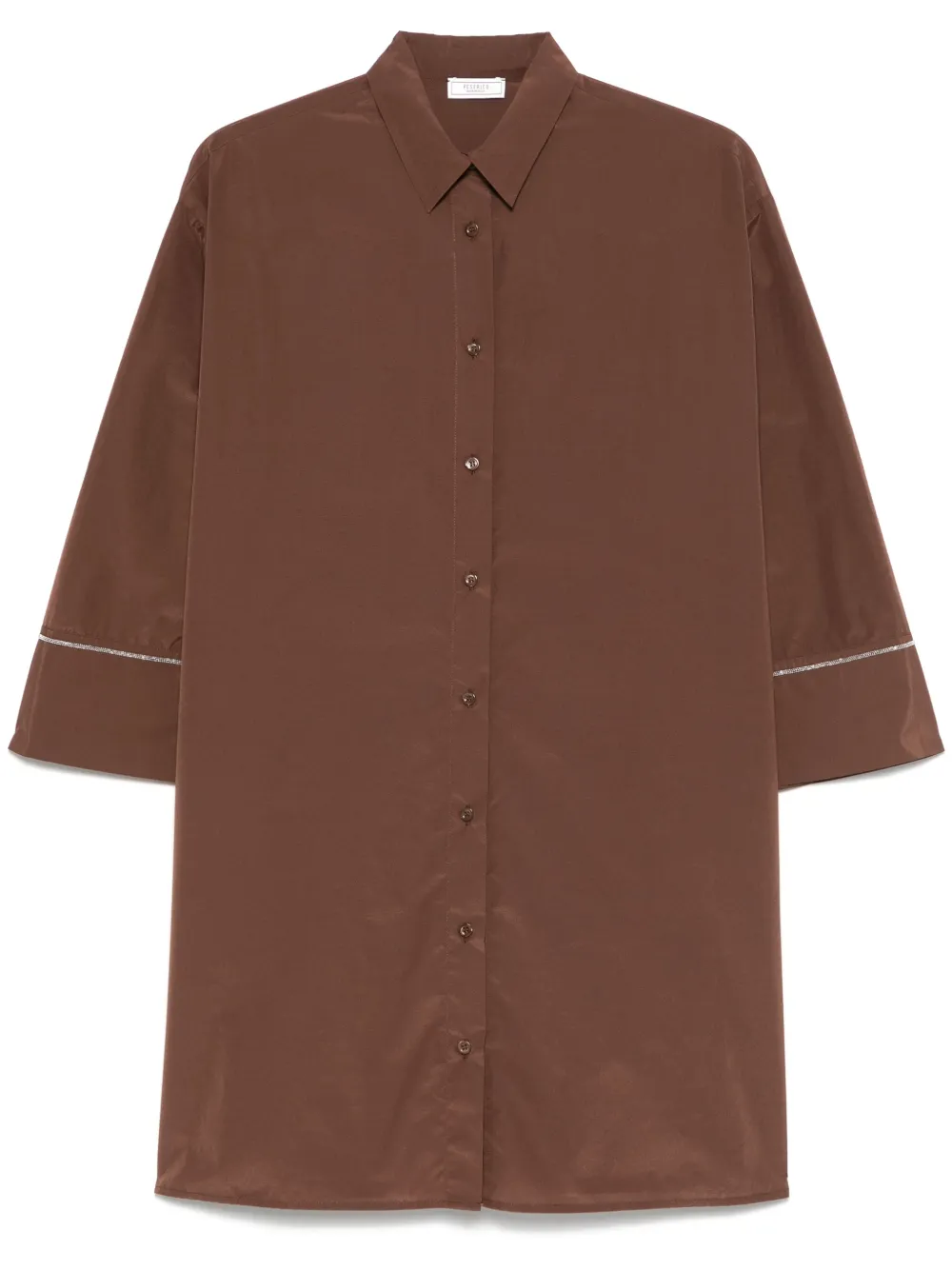 Peserico camisa con detalle de cuentas | marrón | Image 1