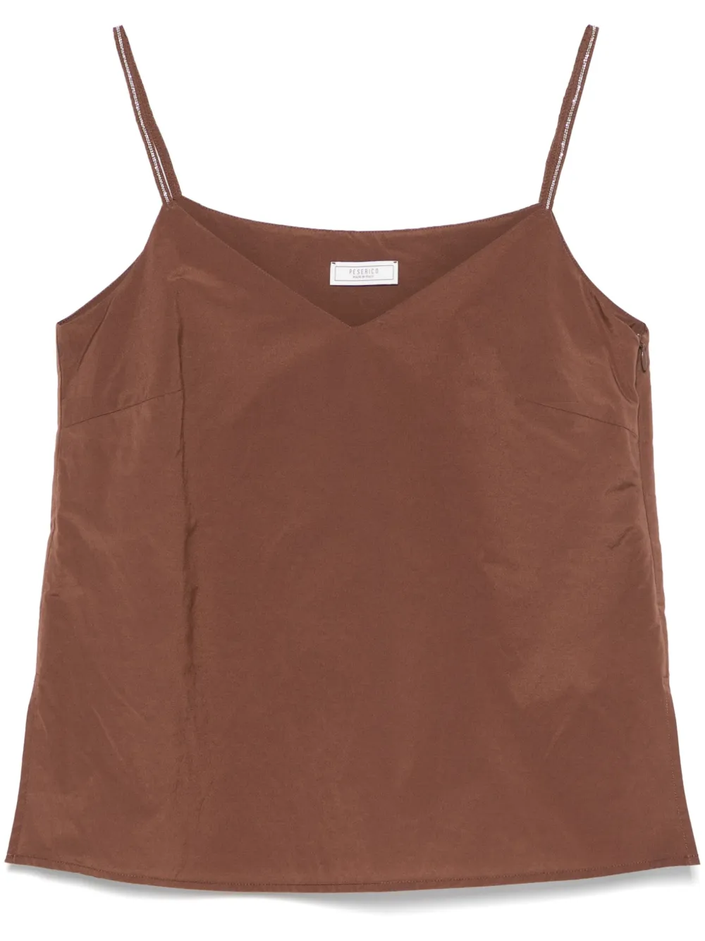 Peserico V-neck top | Brown | Image 1