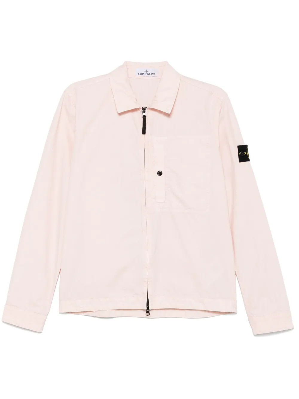 Stone Island Shirtjack met Compass-logopatch Roze