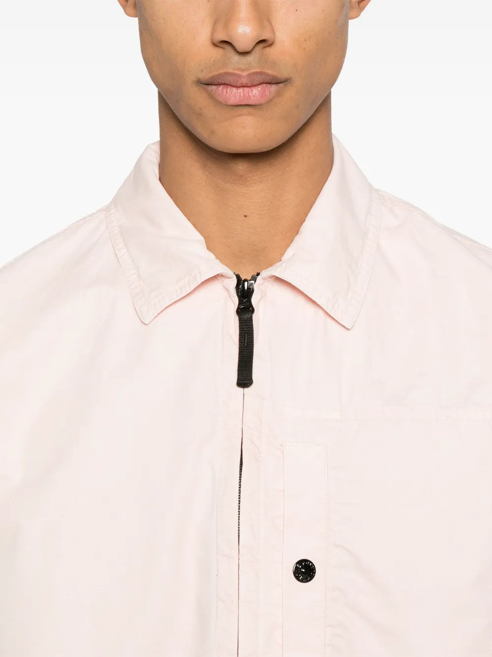 Stone Island Shirtjack met Compass-logopatch Roze