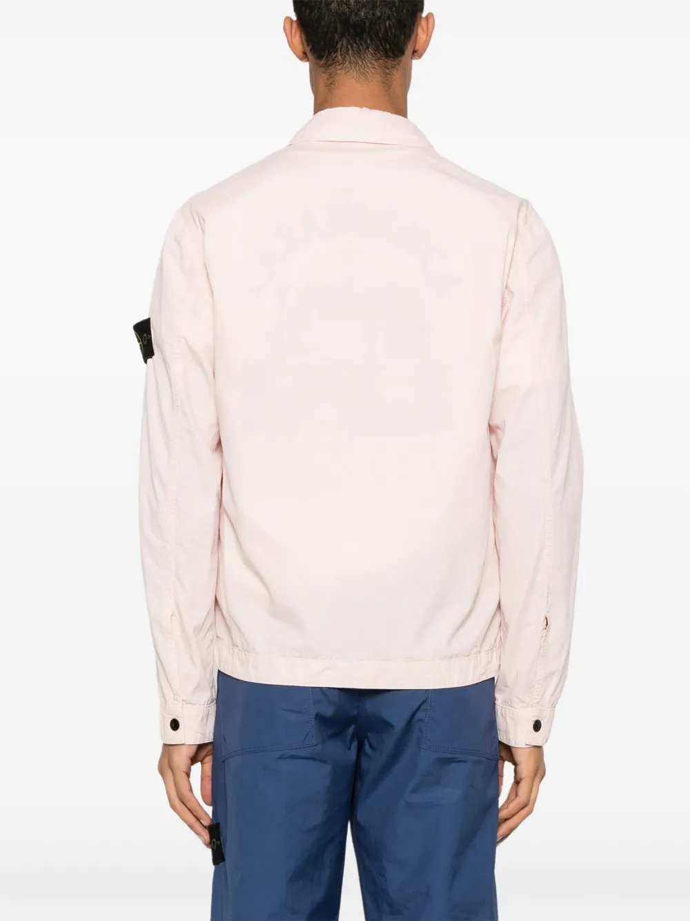 Stone Island Shirtjack met Compass-logopatch Roze